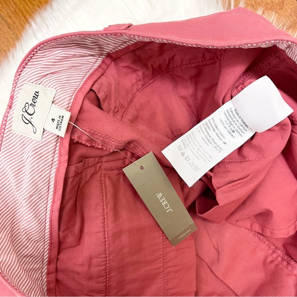 NWT J. Crew Chino Bermuda Shorts Samon Peach Size 4 - Picture 3 of 11
